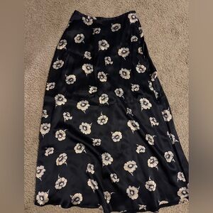 The Limited Black and Cream Floral Maxi Skirt